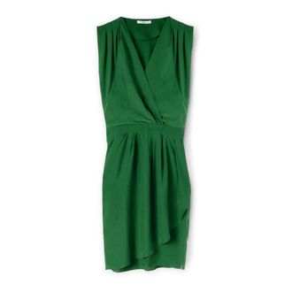 Motivi Wikkeljurk van Viscose - Dames - Feestkleedjes - Groen - XL - Kleedjes