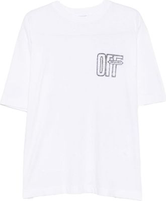 Off-white White Relaxed Logo T-Shirt