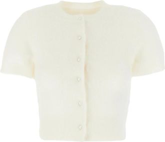 Maison Margiela Cropped Vest - Dames - Vesten - Wit - L - Truien & Vesten