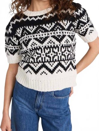 Ramy Brook Travis Sweater In Black / White