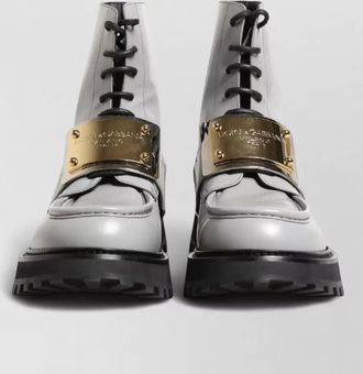 Dolce & Gabbana leather ankle boots