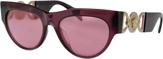 Versace Cat-Eye Zonnebril - Dames - Zonnebrillen - Paars - 56 MM - Accessoires