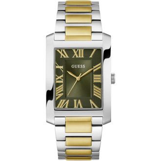 Guess Accessoires, unisex, Groen, ONE Size, Tweekleurig Analoog Horloge