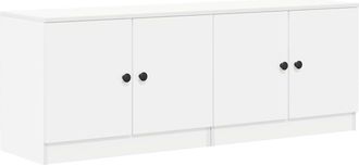 vidaXL Armario De Almacenamiento Para Cama Alta 2 Uds. Blanco Vidaxl