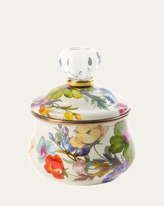 MacKenzie-Childs Flower Market Lidded Sugar Bowl, White