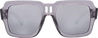 Ray-Ban Ray Ban Magellan Bio Based Polarized Grey Mirror Gradient Square Unisex Sunglasses RB4408 672582 54