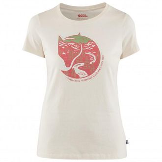 Fj&auml;llr&auml;ven Arctic Fox Print T-Shirt f&uuml;r Damen | beige