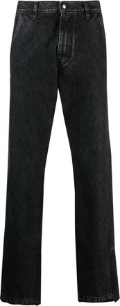 OAMC straight-leg jeans - men - Polyester/Cotton/Cotton - 31 - Black