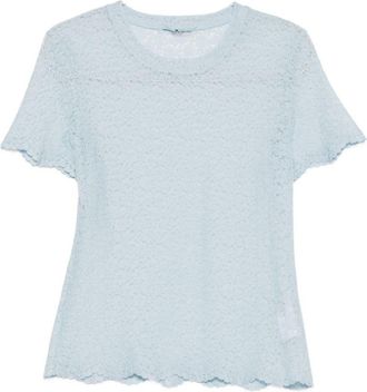 Ermanno Scervino Womens T-Shirts And Polos Clear blue