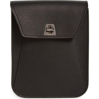 Akris Mini Anouk Leather Crossbody Bag in Black at Nordstrom