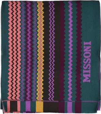 Missoni Green Wool Scarf