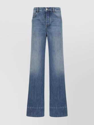 Bottega Veneta denim high-rise wide-leg jeans