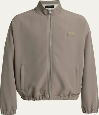Amiri Mens Logo Patch Full-Zip Blouson