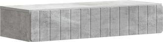 vidaXL Mesa Lateral Montada En La Pared Gris Hormig&oacute;n Vidaxl