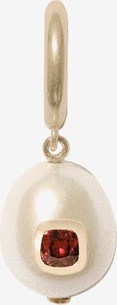 Pascale Monvoisin Einzelner Ohrring aus Perle und Granat Eddie