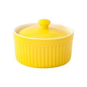 OEM Ramequ&iacute;n De Porcelana Con Tapa, Ideal Para Cocinar Huevos
