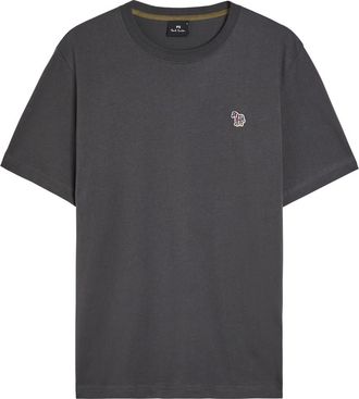 Paul Smith Appliqu&eacute;d Cotton T-shirt - Dark Grey - Xxl