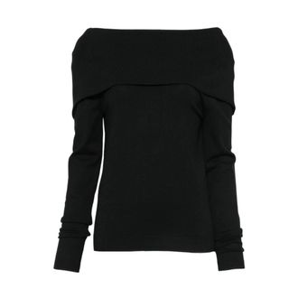 Semicouture Cardigan Hombros Descubiertos - Knitwear - Mujer - Negro - XS