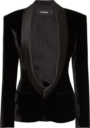 Dsquared2 Black Shawl Lapel Blazer