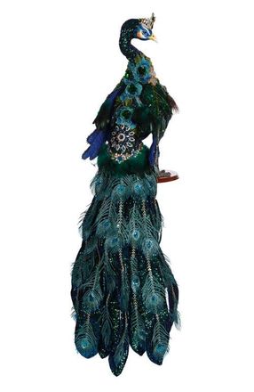 Mark Roberts Jeweled Peacock in Peacock Green at Nordstrom