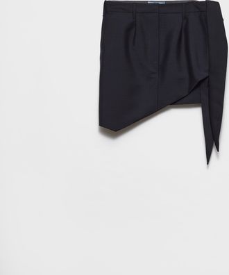 Prada Kid mohair miniskirt