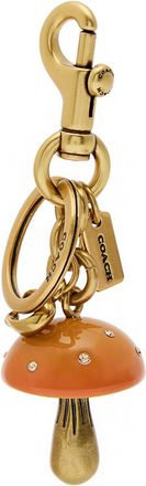 Coach Mushroom Crystal-embellished bag Charm - Taupe - One Size