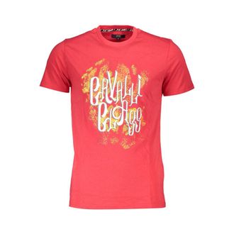 Cavalli Rosso Cotton Mens Mens T-Shirt
