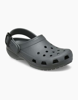 Crocs Womens Crocs Classic Buckle EVA Womens Carbon Clogs - Grey - Size: UK 8 / eu 42/43 / us m9w11