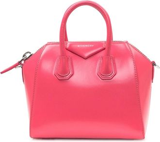 Givenchy Tassen, Dames, Roze, ONE Size, Katoen, Mini Antigona Tas