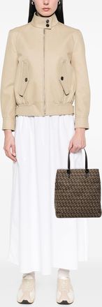 Fendi Pre-owned Womens Zucchino Canvas Tote - Tan Textile - One Size