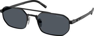 Prada PR D53S 7AB70B Mens Sunglasses Black Size 55