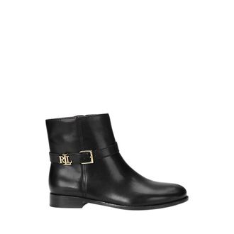 Ralph Lauren Brooke Enkellaarsjes - Dames - Schoenen - Zwart - Maat: 39 EU Leer
