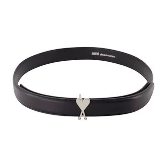Ami unisex, Accessoires, Zwart, Maat: 95 CM Leer