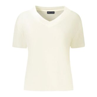 North Sails V-neck T-shirt - female - North Sails - T-Shirts - White - XL - Tops