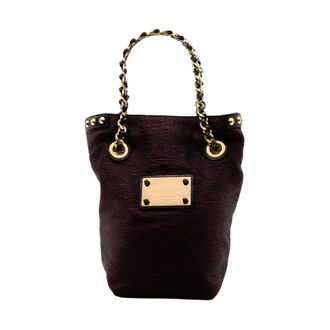 Louis Vuitton Pre-owned Bucket Bags, female, Purple, Size: ONE SIZE Pre-owned Embossed Leather Bucket Bag