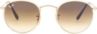 Ray-Ban RB3447 Round Metal Asian Fit 001/51 Mens Sunglasses Gold Size 50