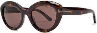 Tom Ford Cat-eye Sunglasses - Brown Havana - One Size