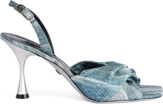 Roberto Cavalli Sandali con cinturino posteriore - Blu