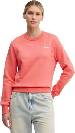 A.P.C. A.p.c., Dames, Sweatshirts & Hoodies, Roze, Maat: XS Katoen