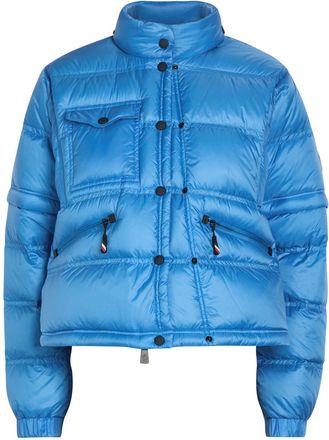 Moncler Mauduits Padded Shell Bomber Jacket - Blue - 4 (UK 16 / XL)