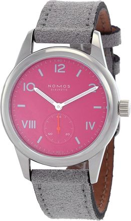 NOMOS Glash&uuml;tte Club Campus Hand Wind Pink Dial Unisex Watch 711.GB