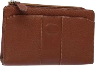 Burberry Pre-owned Leather clutches - Dames - Vintage Clutch - Bruin - ONE Size - Leer - Vintage