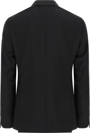 Pal Zileri Mens Black Wool Two-Piece Suit