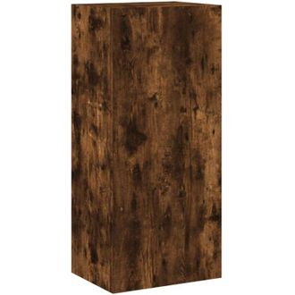 vidaXL Vidaxl - tv Wall Cabinet Smoked Oak 40.5x30x90 cm Engineered Wood