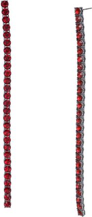 AllSaints Crystal Linear Drop Earrings in Black at Nordstrom Rack