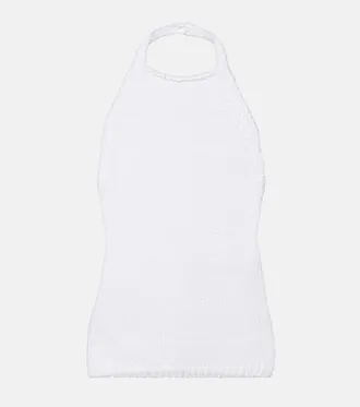 R&oacute;he R&oacute;he Knitted halterneck cotton top