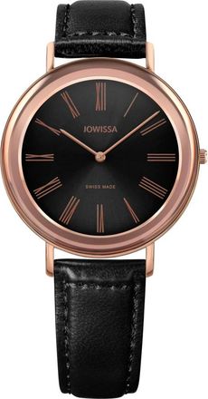 Jowissa Swiss Quartz Watch - Dames - Horloges - Zwart - ONE Size - Leer - Accessoires