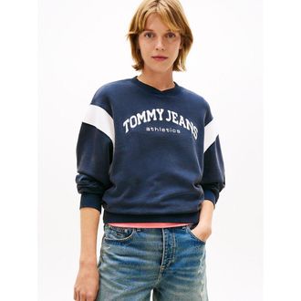 Tommy Jeans Sweater met lange mouwen en ronde hals, logo