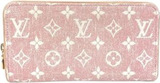 Louis Vuitton Pre-owned Denim Wallet - Dames - Vintage Accessoires - Roze - ONE Size - Denim - Vintage