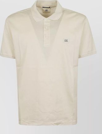C.P. Company mercerized jersey short sleeve polo shirt